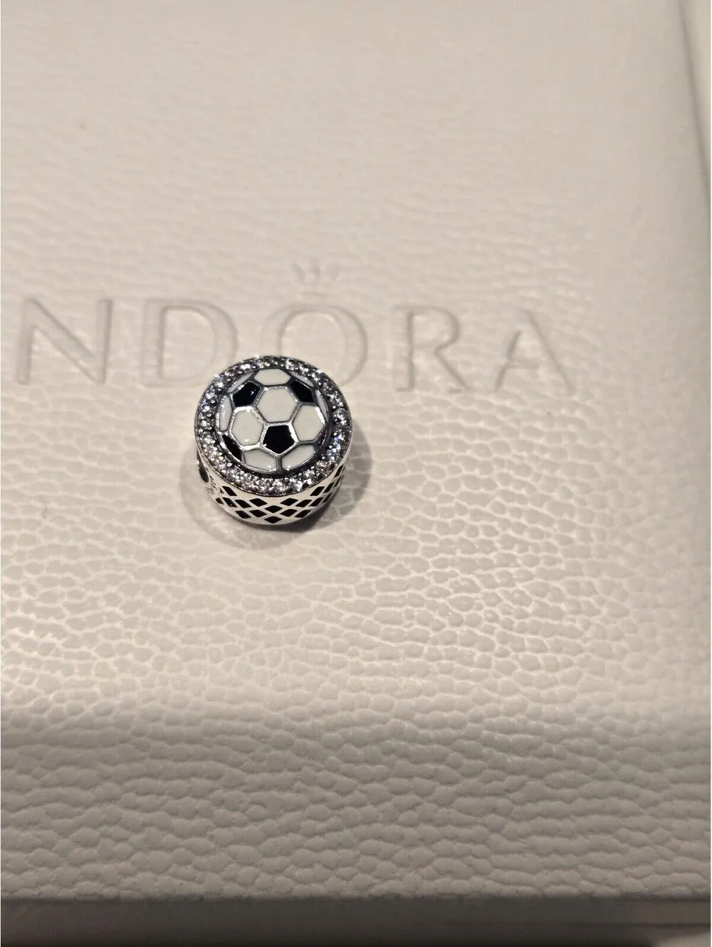 Pandora charm s925 ale silver soccer